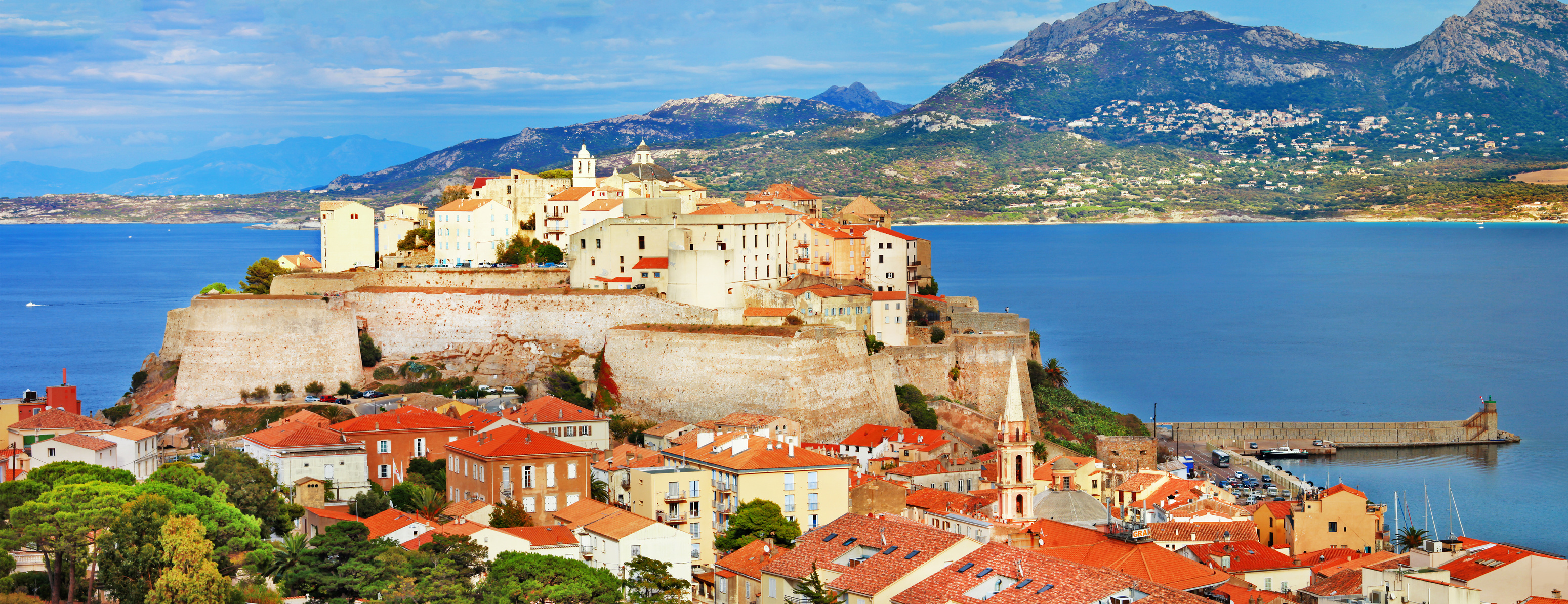 panoramic view of Calvi , Corsica