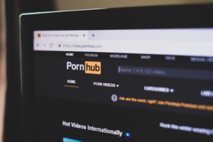 Une fenêtre de navigation Pornhub