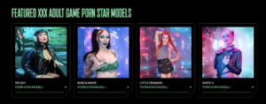 La liste des actrices présentes sur le jeu Cyber Sexuals