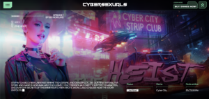 Capture d'écran du site Cyber Sexuals