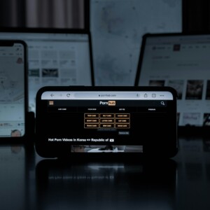 Pc ouvert sur Pornhub